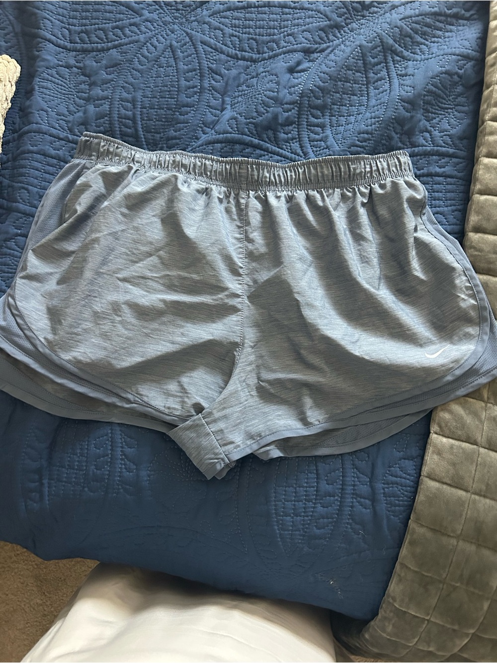 Nike Light Blue Women's Athletic Running Shorts